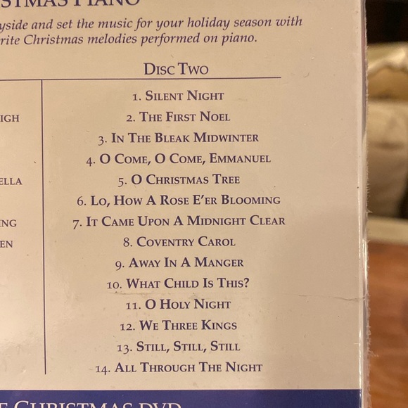 NEW Christmas Piano 2 CD Collection + Fireplace DVD Factory Sealed 100+ Minutes - Picture 4 of 12